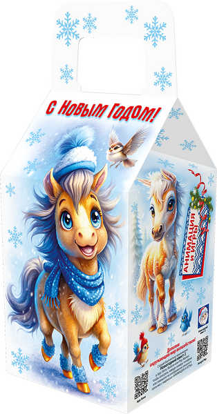 Новогодний подарок Картон Хром-эрзац Конфитюр Милашки-поняшки 700 г