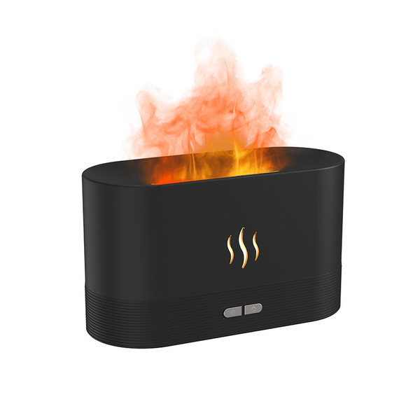 Светодиодный USB увлажнитель-ароматизатор Flame черный