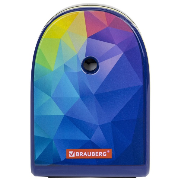 Точилка механическая BRAUBERG "MULTICOLOR", корпус с печатью интернет магазин karuselpodarkov.ru